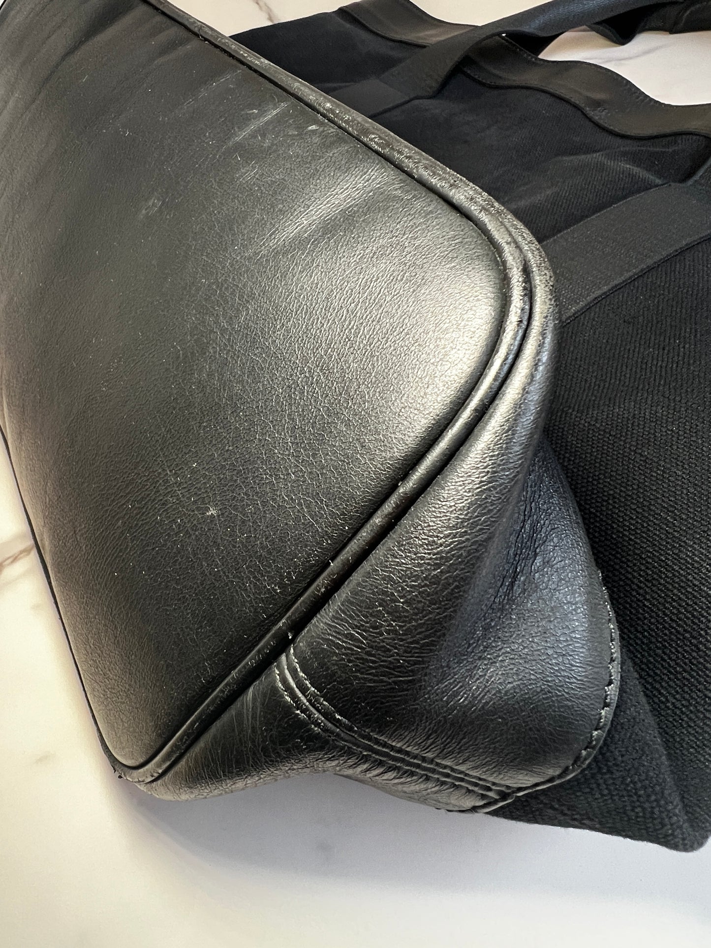 Balenciaga Logo Everyday Canvas Tote Large Black