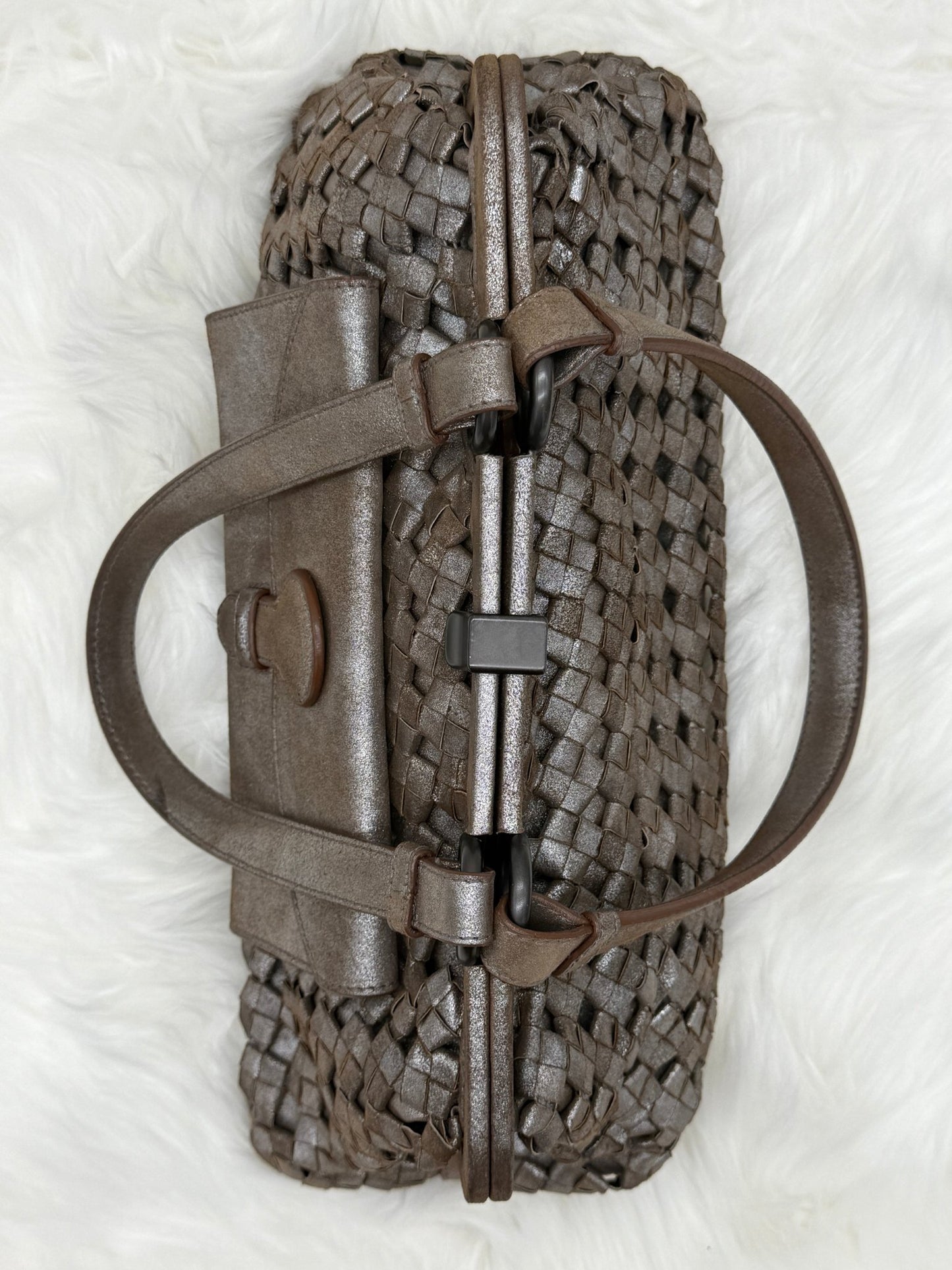 Bottega Veneta Limited Ed. Intrecciato Frame Bag - Styles via Sina