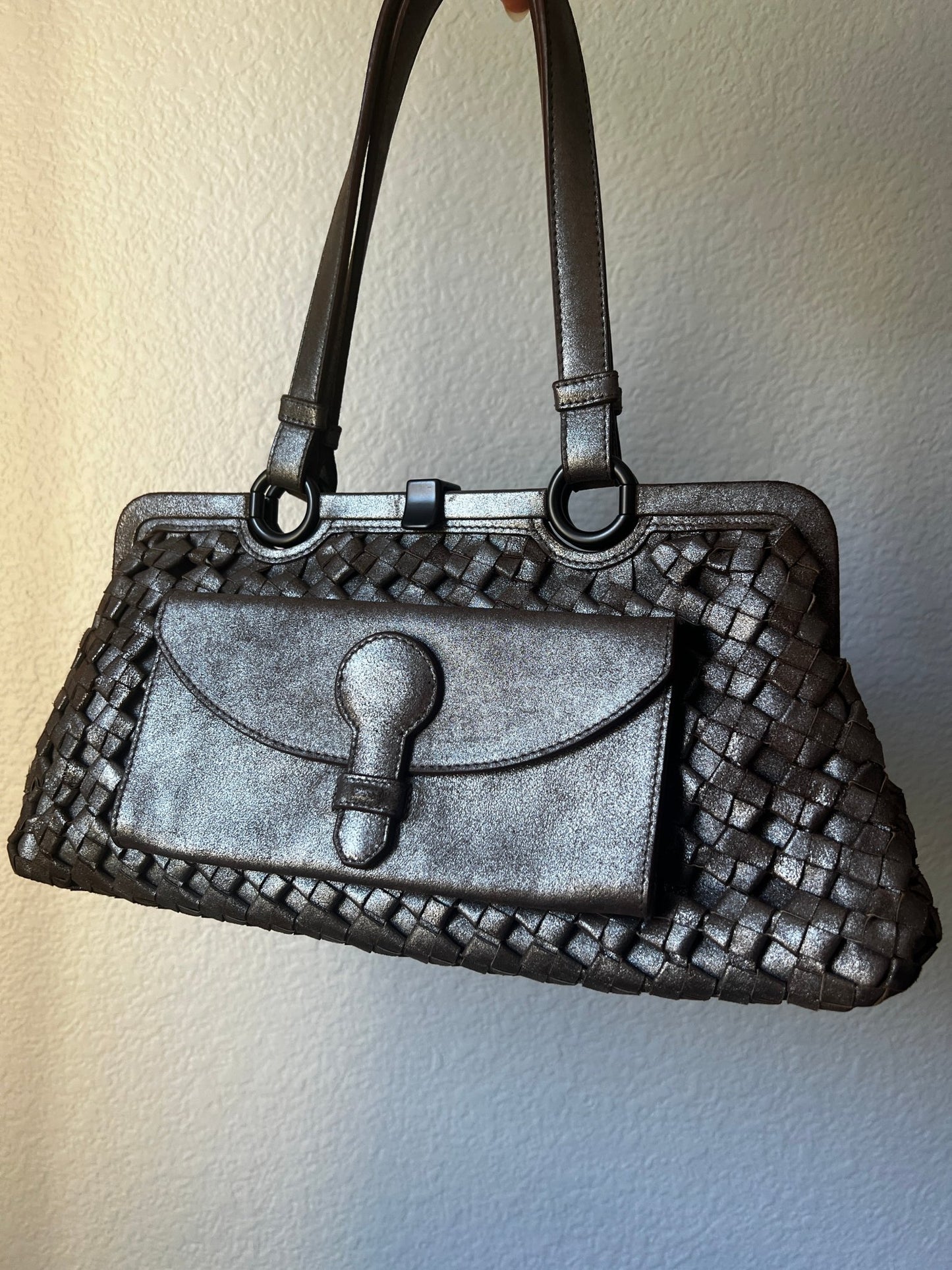Bottega Veneta Limited Ed. Intrecciato Frame Bag - Styles via Sina