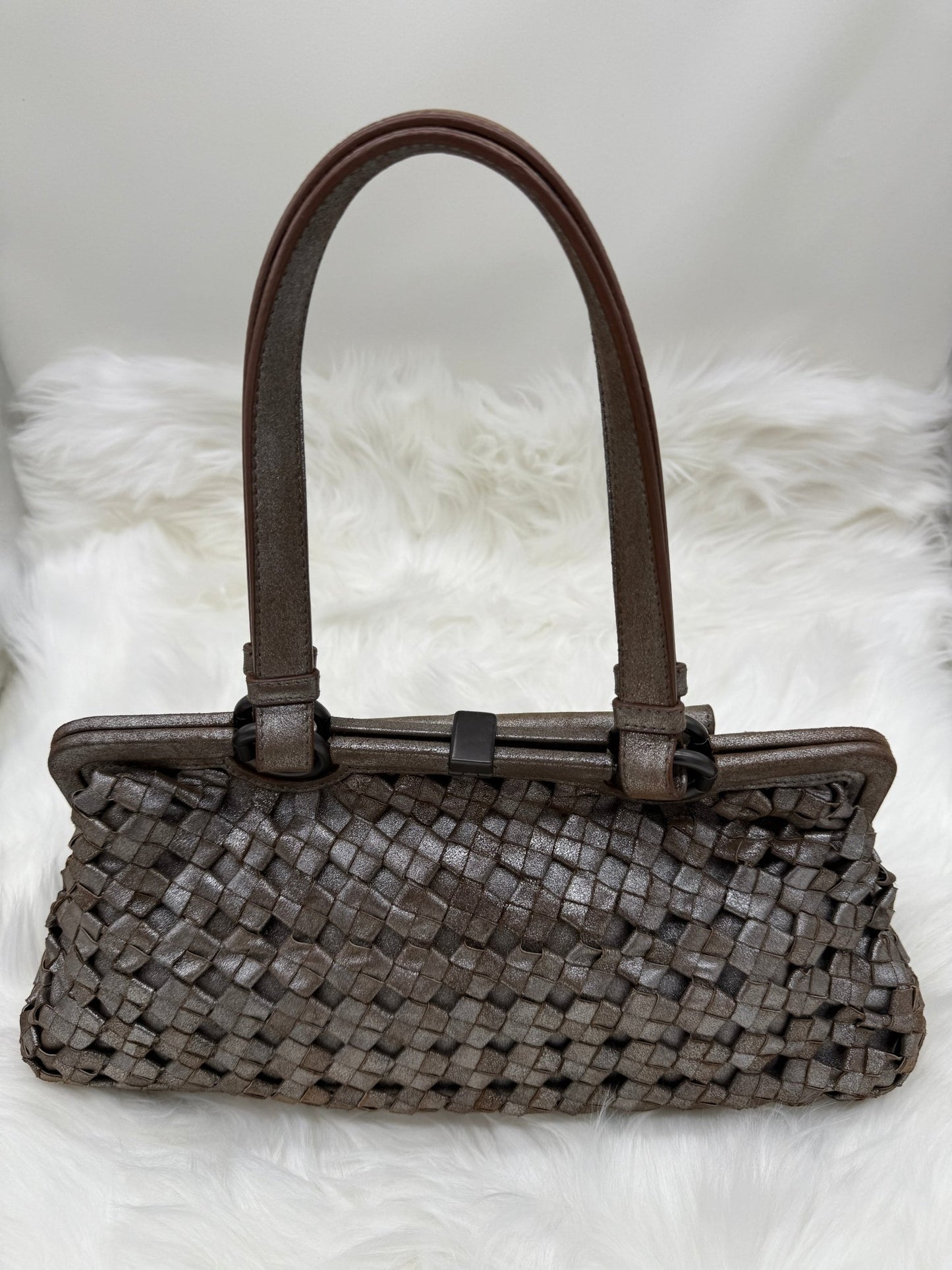Bottega Veneta Limited Ed. Intrecciato Frame Bag - Styles via Sina