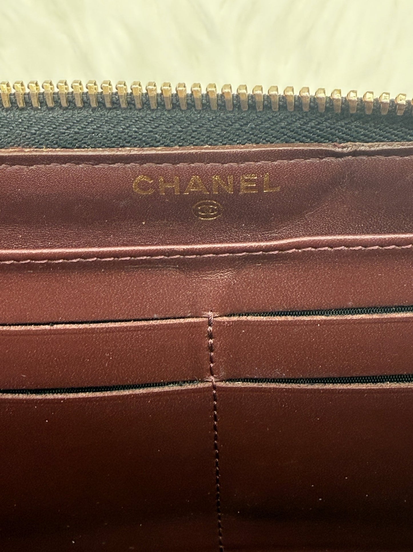 Chanel Black Caviar Zipper Wallet - Styles via Sina