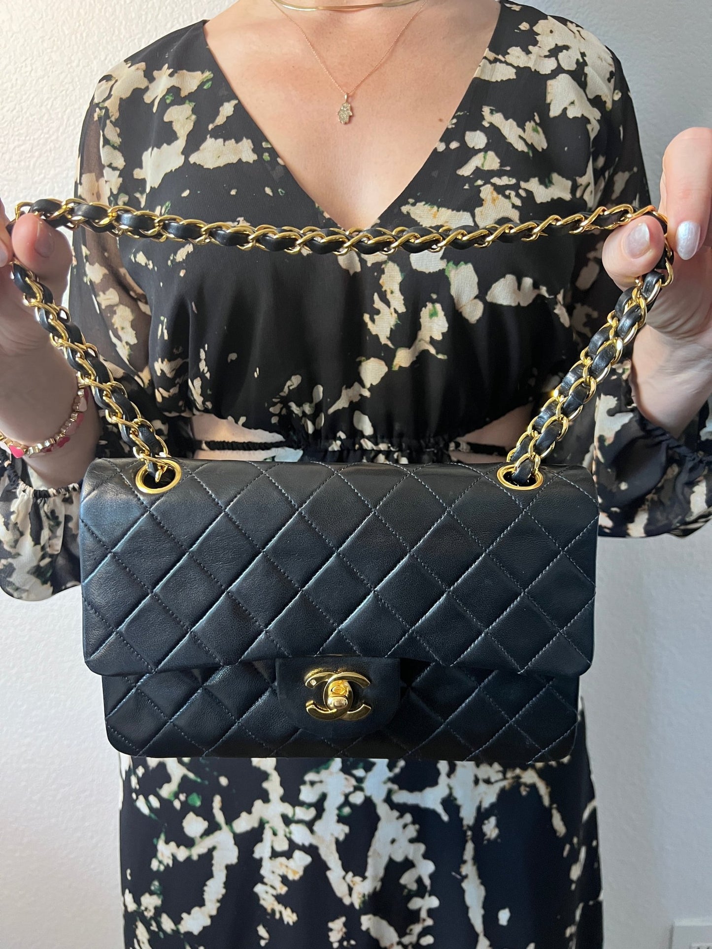 Chanel Black Quilted Lambskin Small Classic Double Flap - Styles via Sina