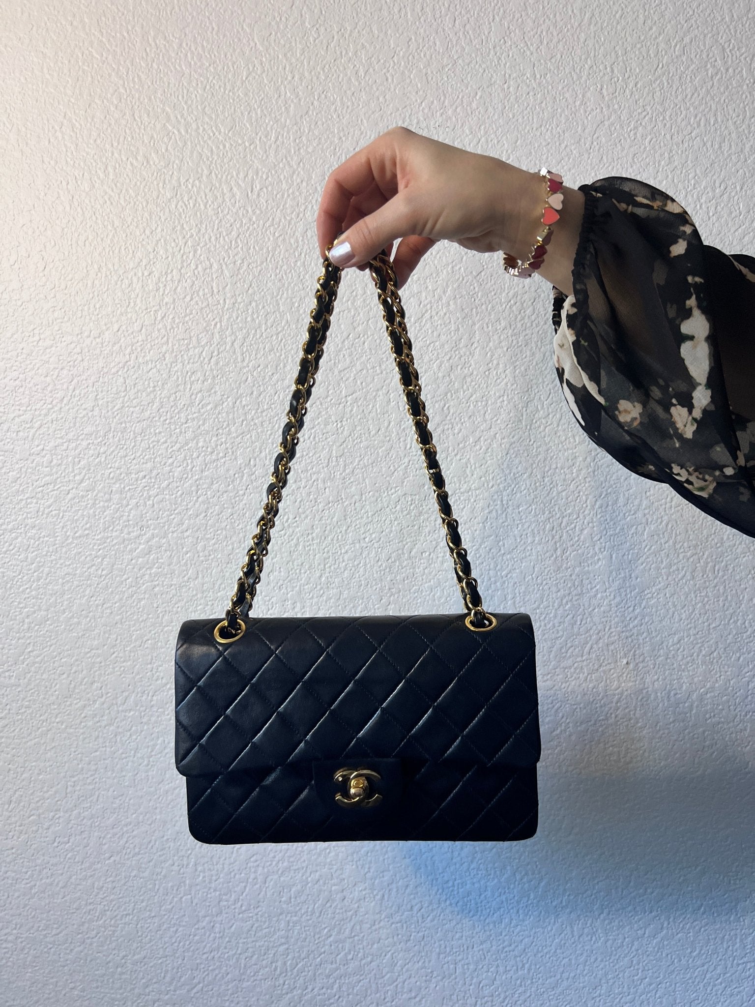 Chanel Quilted Lambskin Small Classic Double Flap Black – Styles