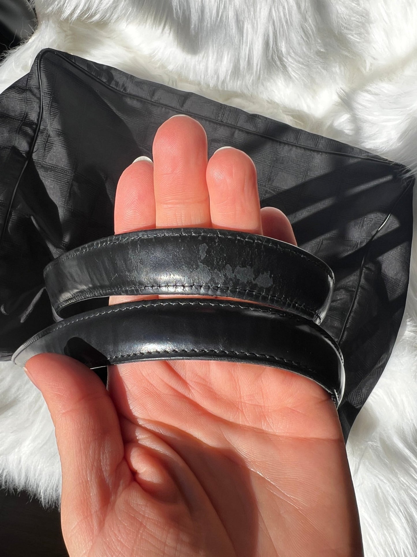 Chanel CC Logo Medium Nylon Ligne Tote Black - Styles via Sina