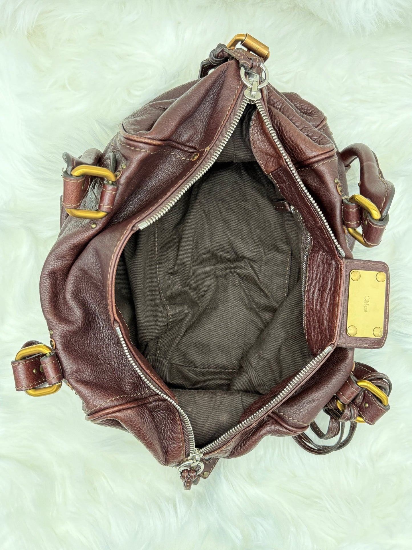 Chloé Brown Leather Paddington - Styles via Sina
