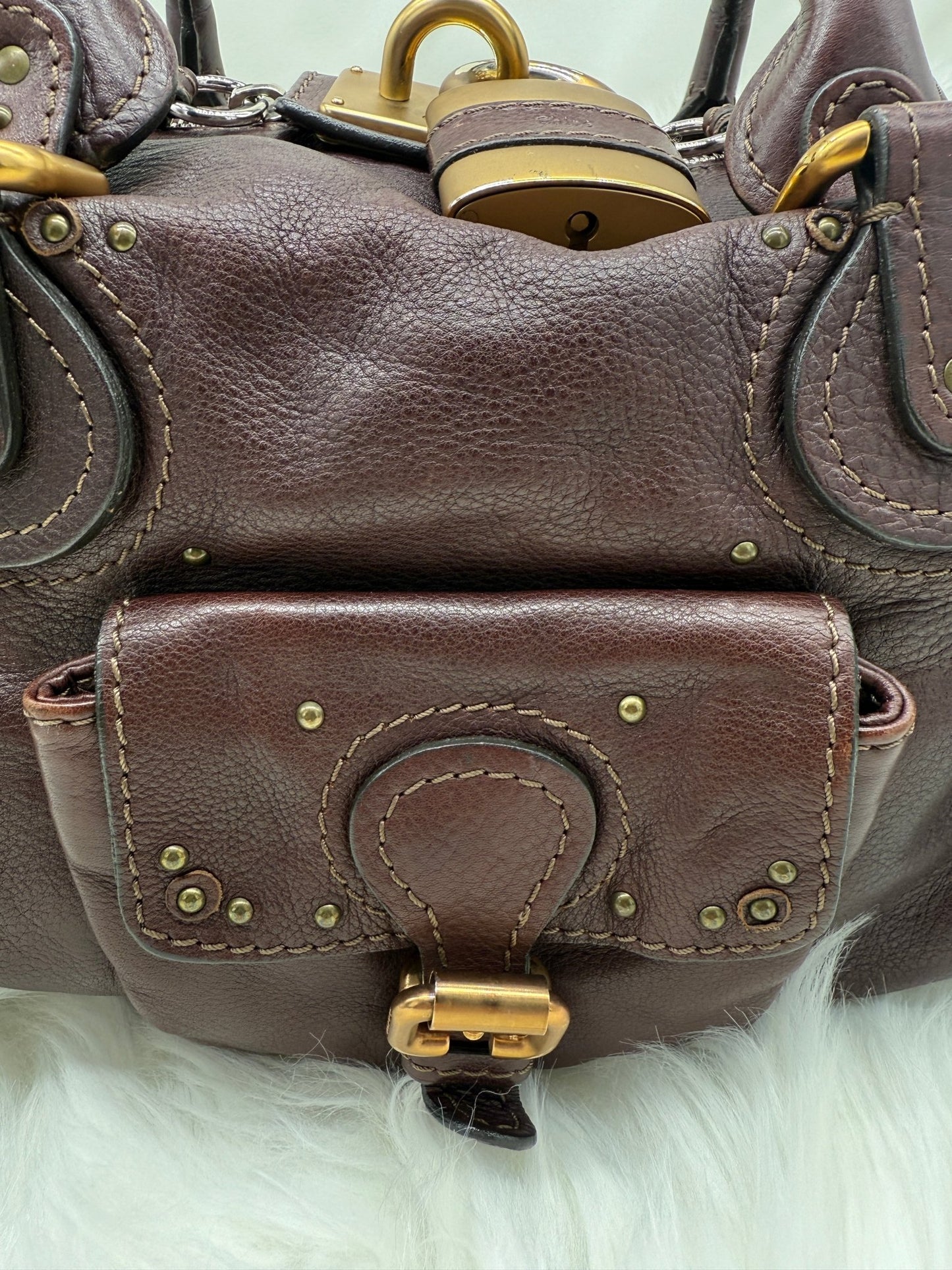 Chloé Brown Leather Paddington - Styles via Sina
