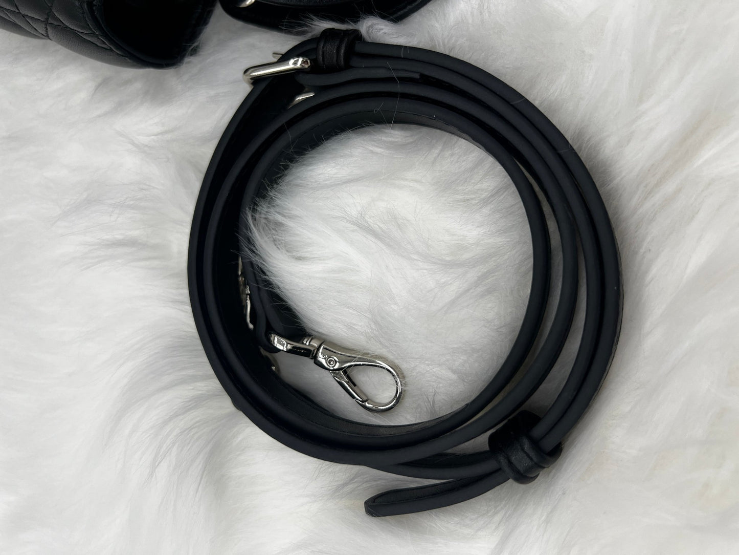 Dior Mini Lady Dior Cannage Lambskin Black - Styles via Sina