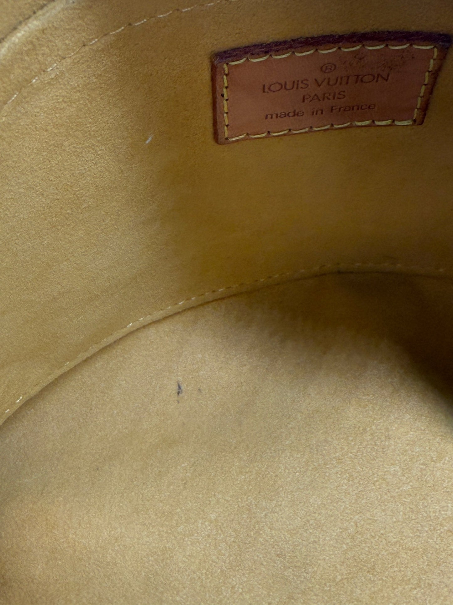 Louis Vuitton Baggy PM Monogram Denim in Blue - Styles via Sina