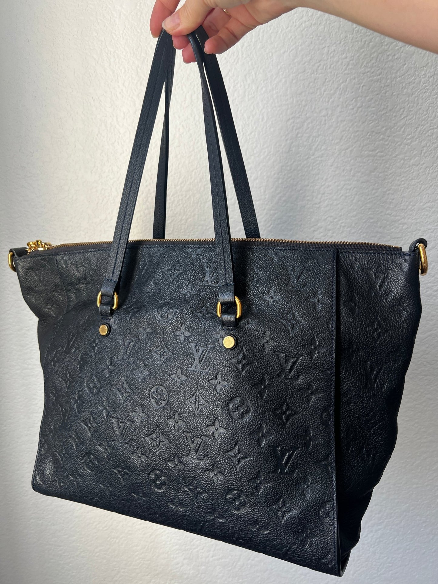 Louis Vuitton Lumineuse PM Monogram Empreinte Blue Infini - Styles via Sina