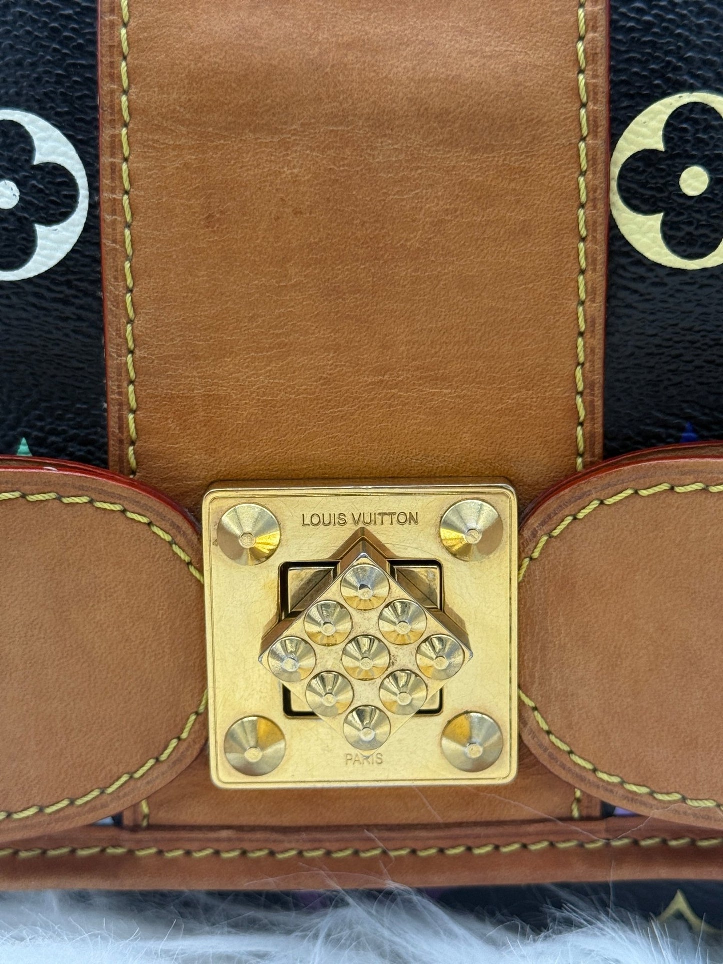 Louis Vuitton x Takashi Murakami Patty Monogram Multicolor in Black - Styles via Sina