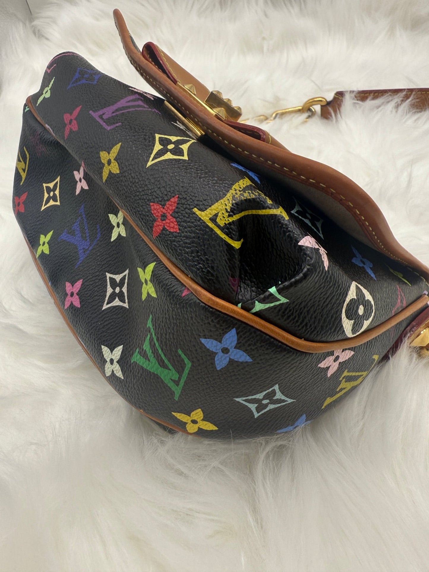 Louis Vuitton x Takashi Murakami Patty Monogram Multicolor in Black - Styles via Sina