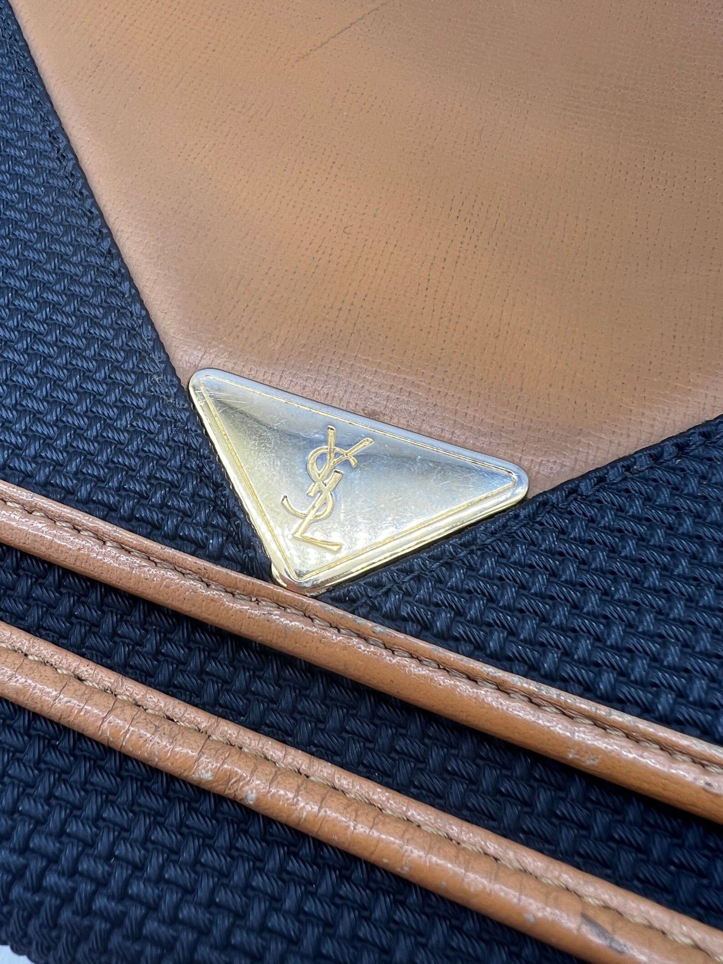 Yves Saint Laurent Shoulder Bag Black/Tan - Styles via Sina