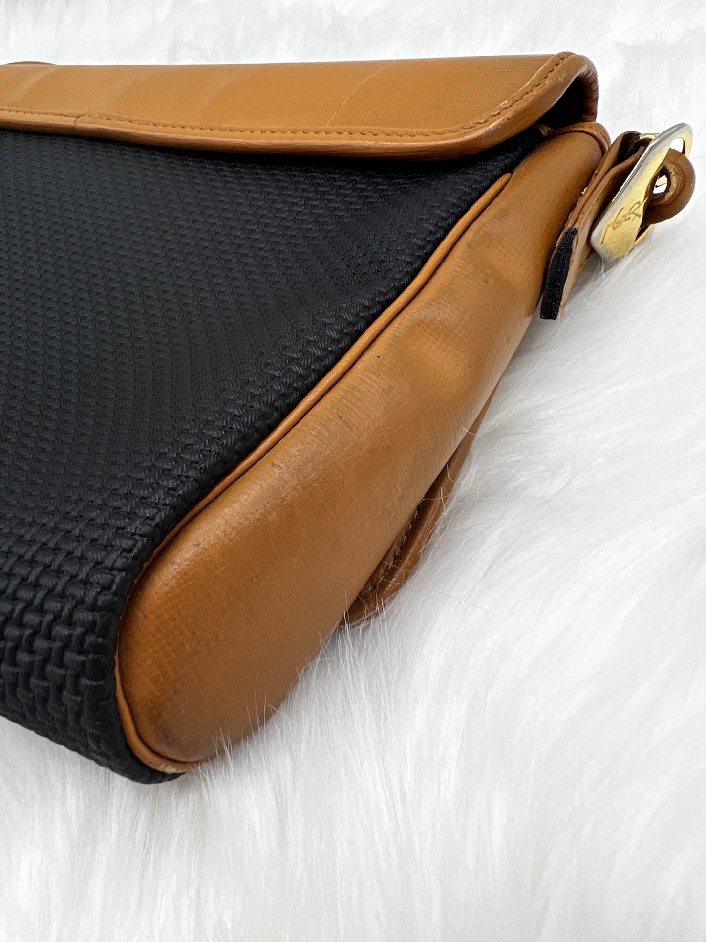 Yves Saint Laurent Shoulder Bag Black/Tan - Styles via Sina