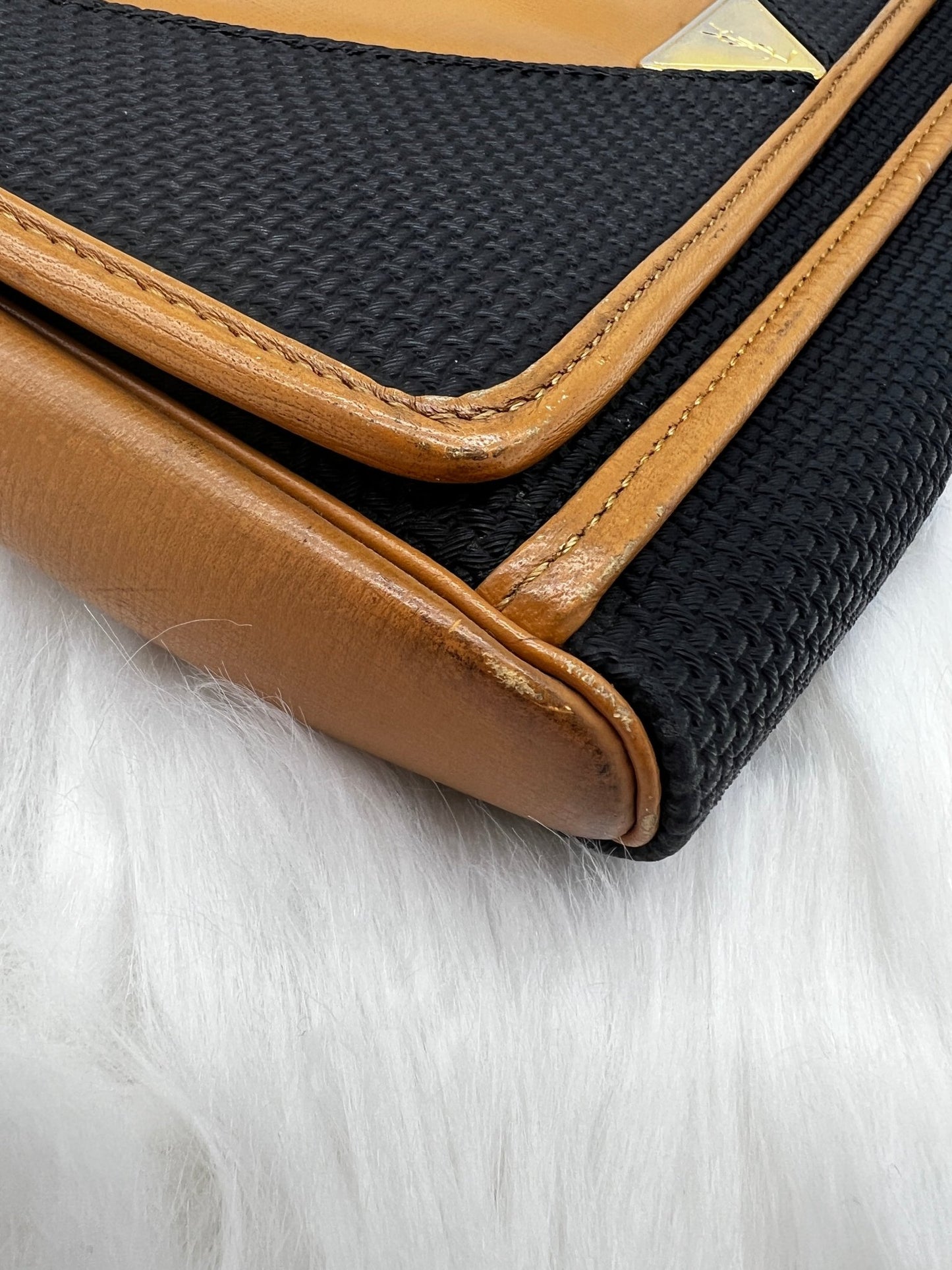 Yves Saint Laurent Shoulder Bag Black/Tan - Styles via Sina
