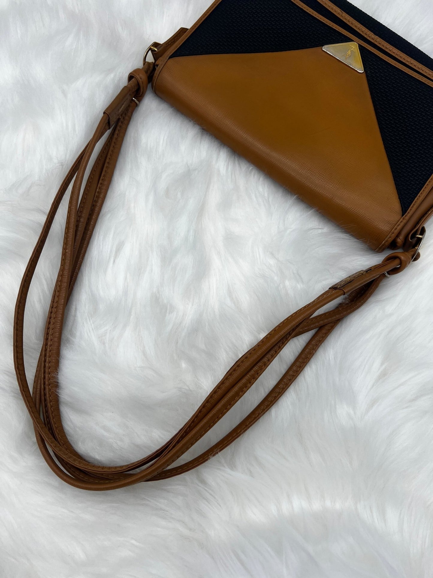 Yves Saint Laurent Shoulder Bag Black/Tan - Styles via Sina