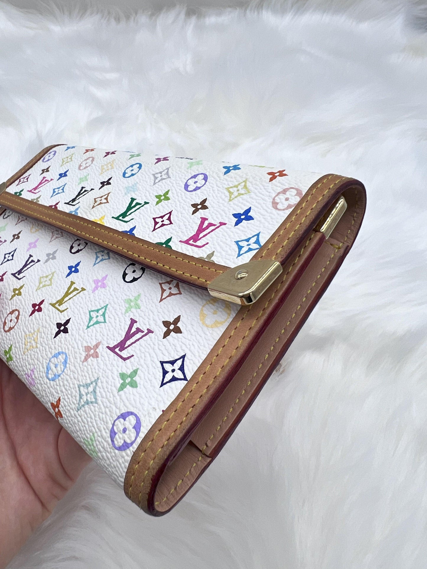 Louis Vuitton Multicolor Porte Tresor International Wallet w/ Chain - Styles via Sina