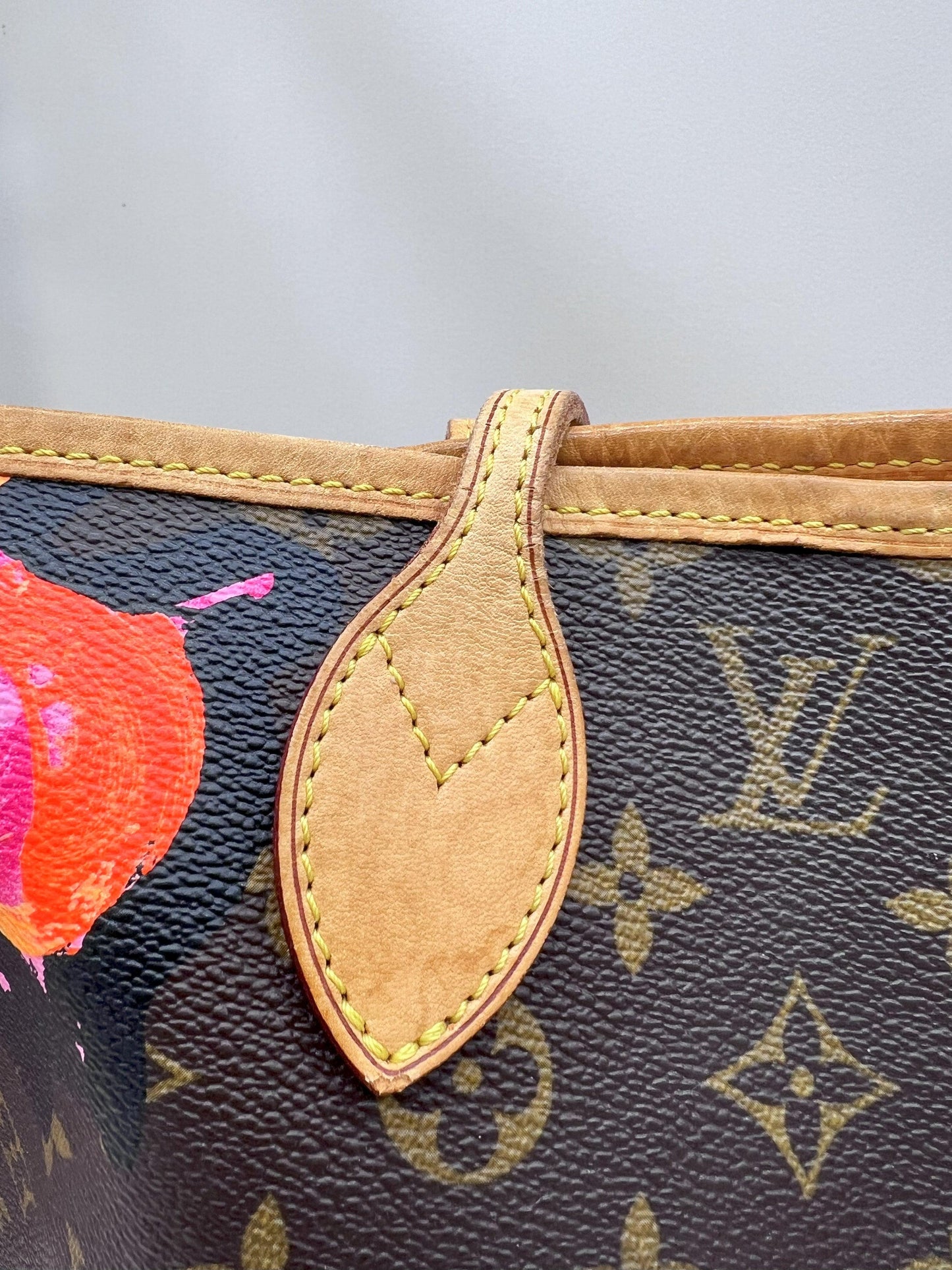 Louis Vuitton Monogram Roses Neverfull MM - Styles via Sina