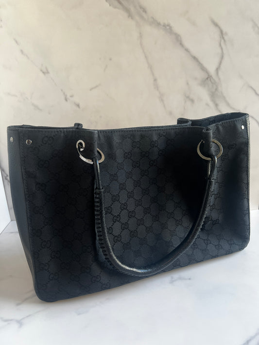 Gucci GG Canvas Tote Black