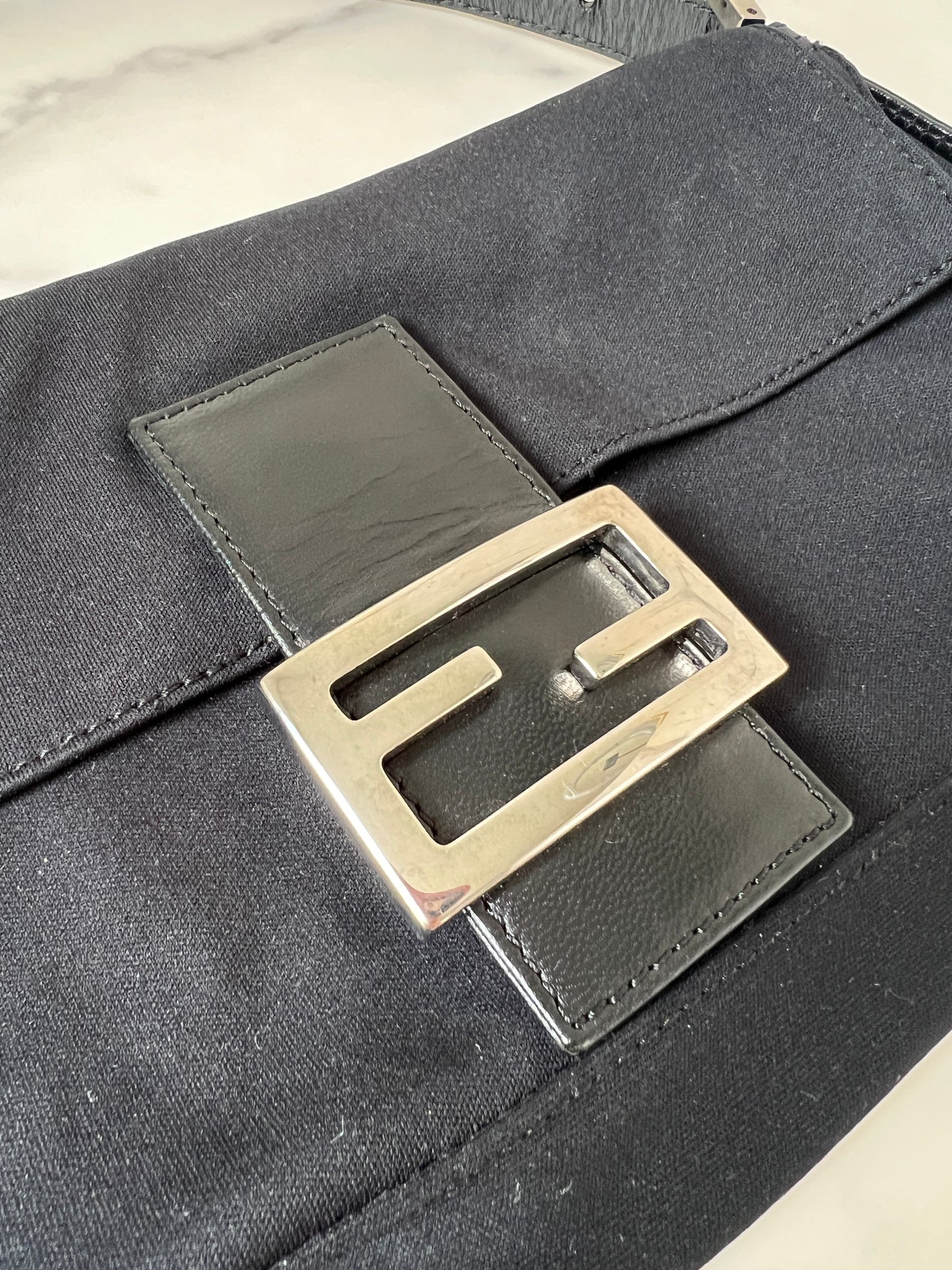 Fendi Baguette Neoprene Black