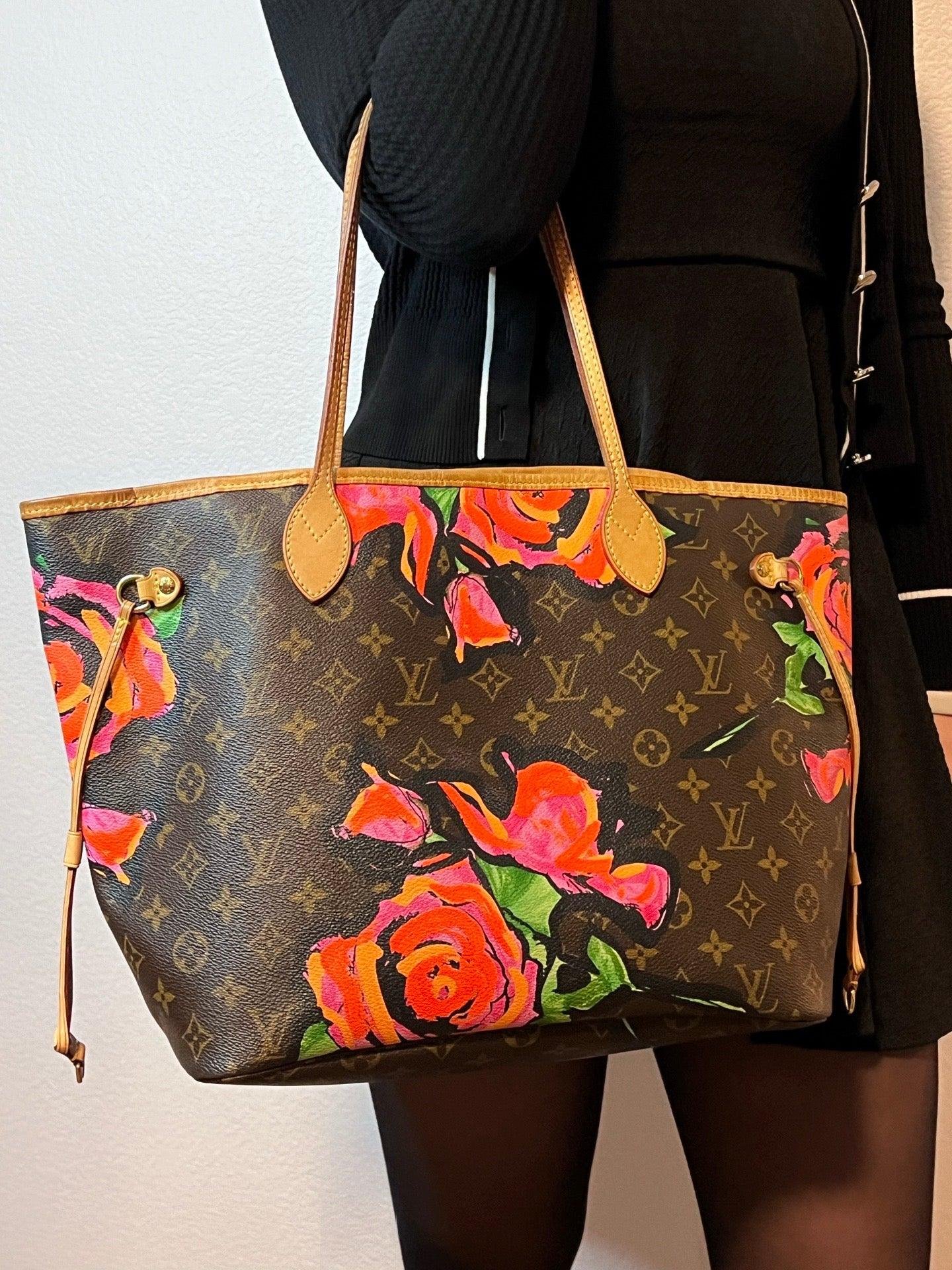 Louis Vuitton Monogram Roses Neverfull MM - Styles via Sina