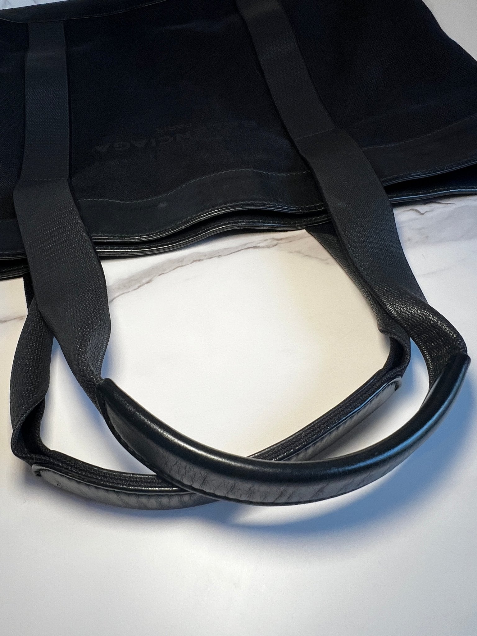 Balenciaga Logo Everyday Canvas Tote Large Black - Styles via Sina