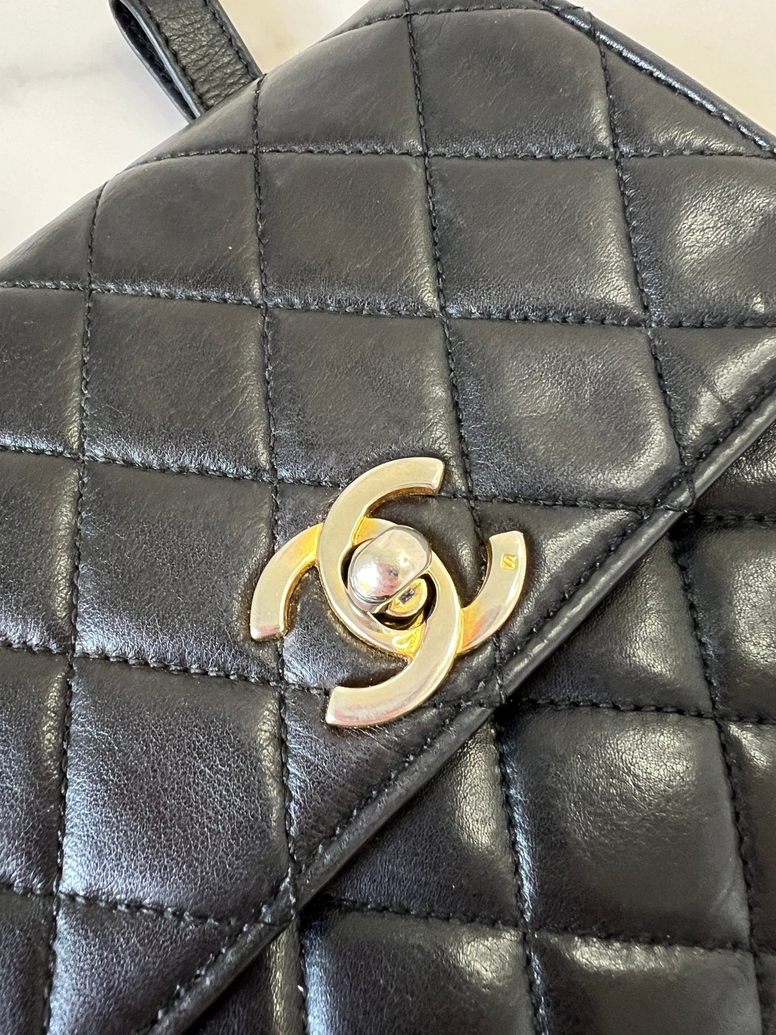 Chanel Quilted Lambskin Belt Bag Black - Styles via Sina