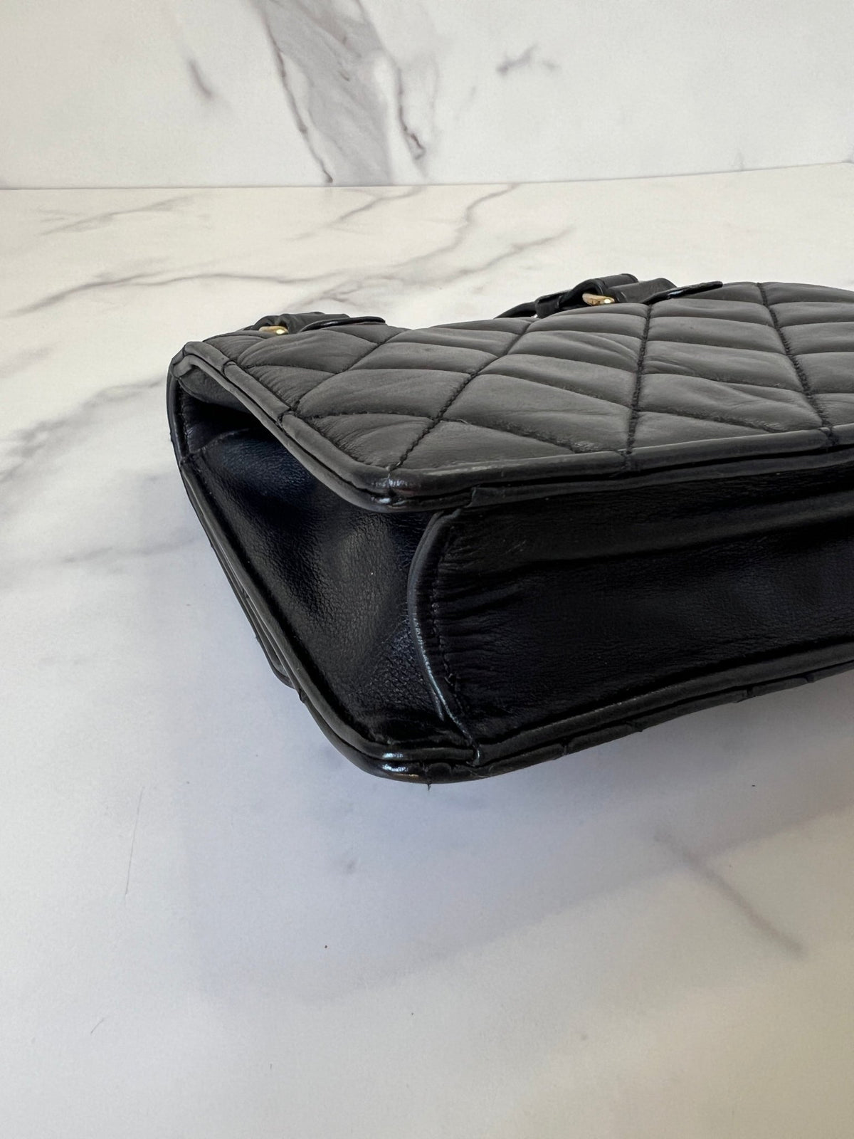 Chanel Quilted Lambskin Belt Bag Black - Styles via Sina