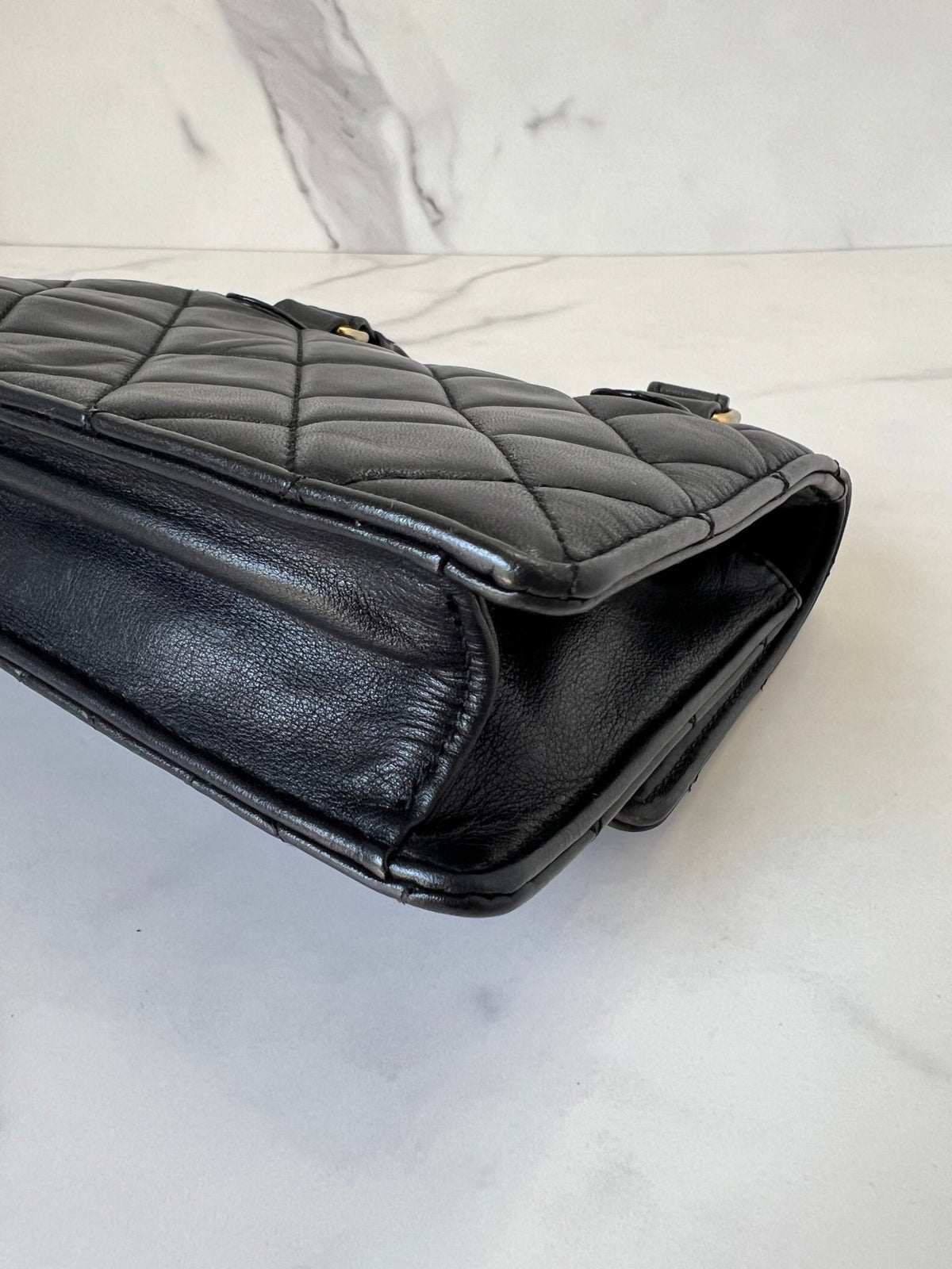 Chanel Quilted Lambskin Belt Bag Black - Styles via Sina