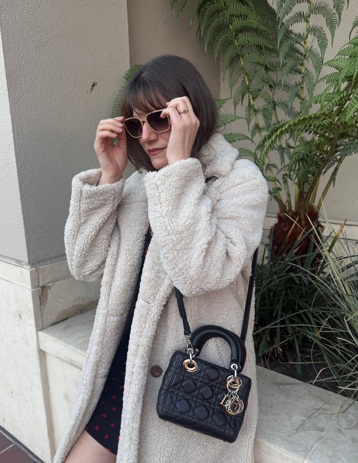 Dior Mini Lady Dior Cannage Lambskin Black - Styles via Sina