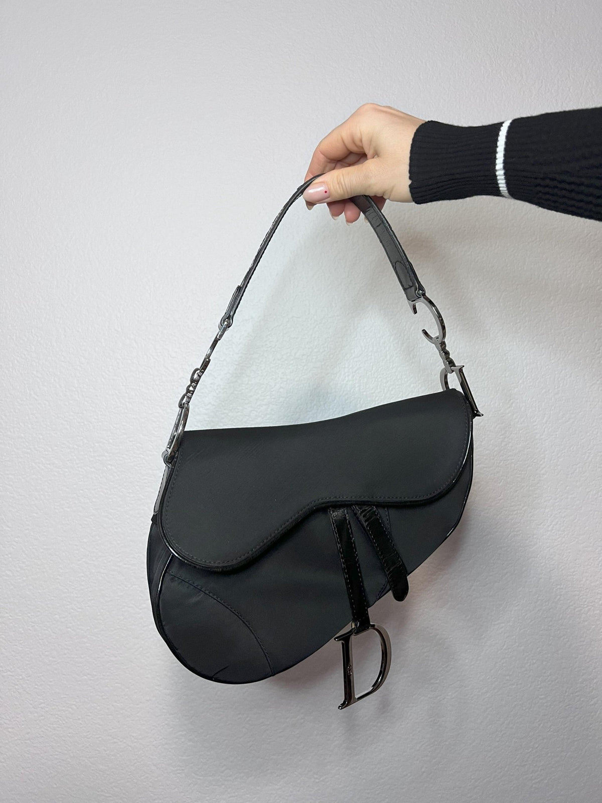 Dior Black Nylon Saddle Bag – Styles via Sina