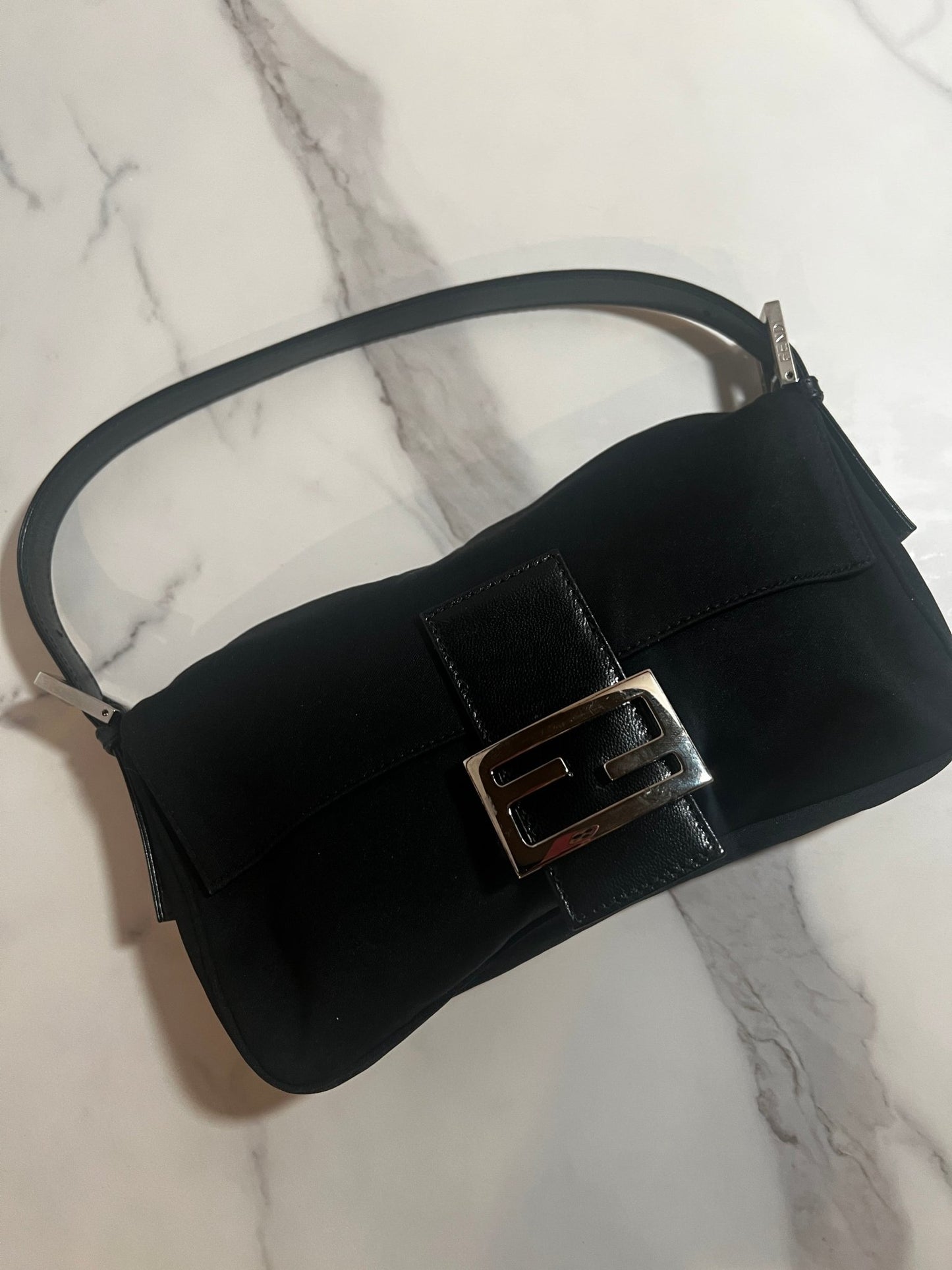 Fendi Baguette Neoprene Black - Styles via Sina