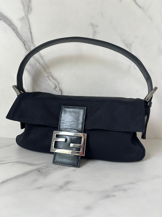 Fendi Baguette Neoprene Black - Styles via Sina