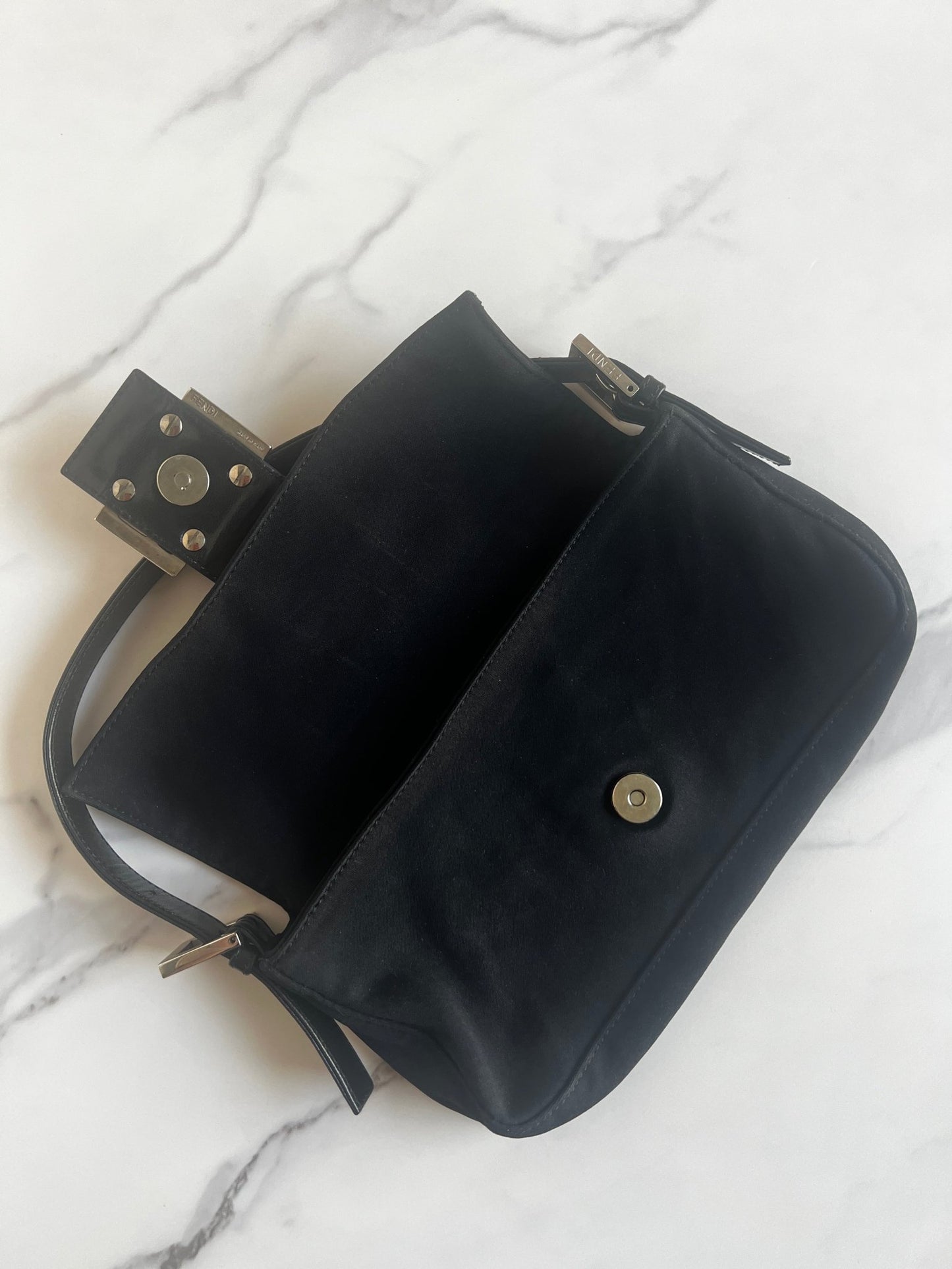 Fendi Baguette Neoprene Black - Styles via Sina