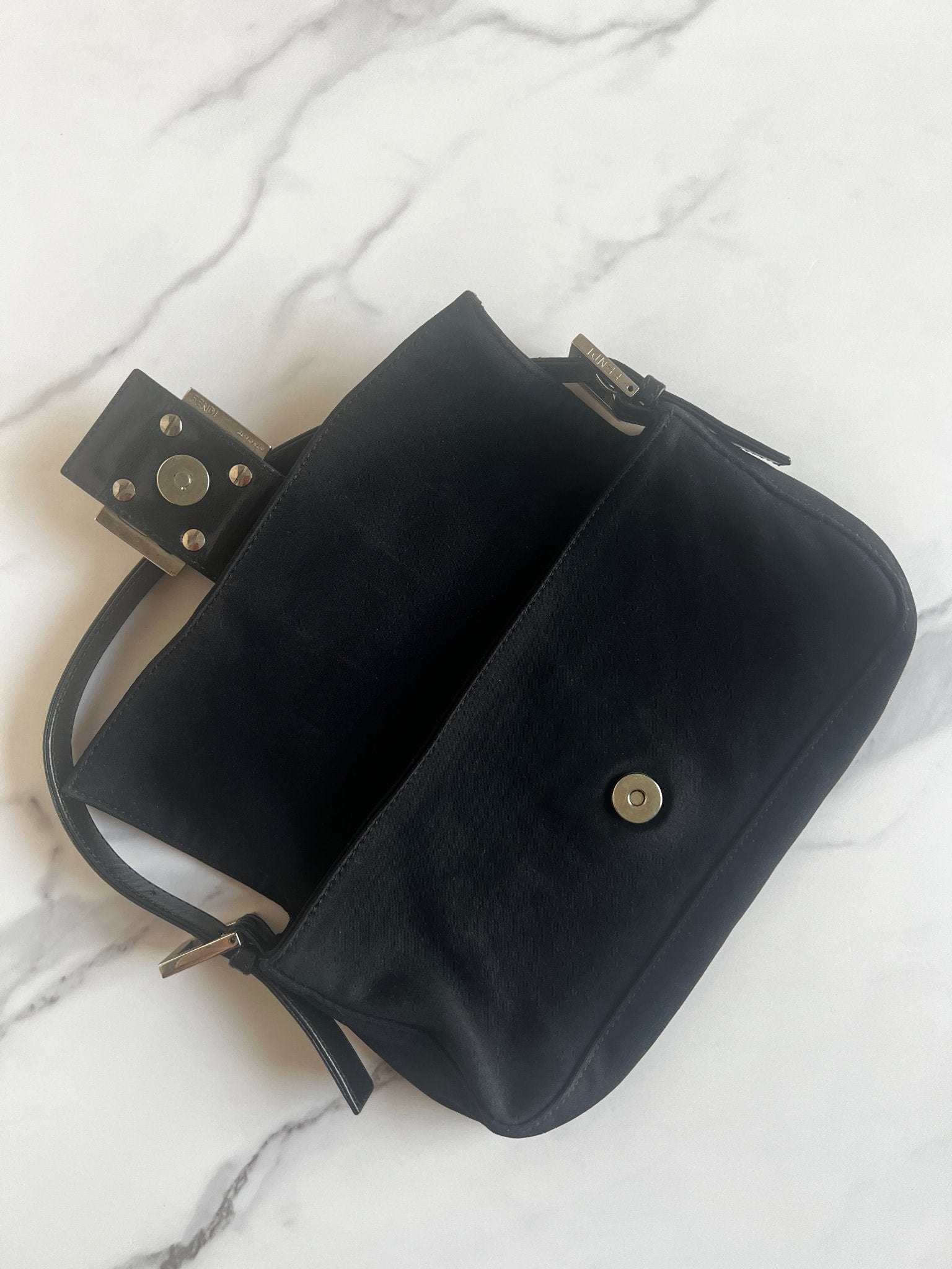 Fendi Baguette Neoprene Black - Styles via Sina