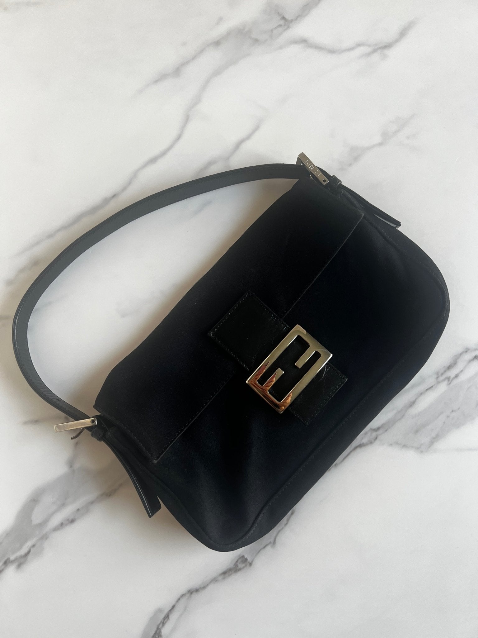 Fendi Baguette Neoprene Black - Styles via Sina