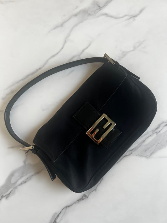 Fendi Baguette Neoprene Black - Styles via Sina
