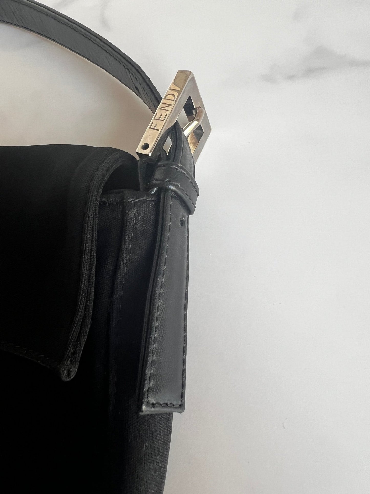 Fendi Baguette Neoprene Black - Styles via Sina