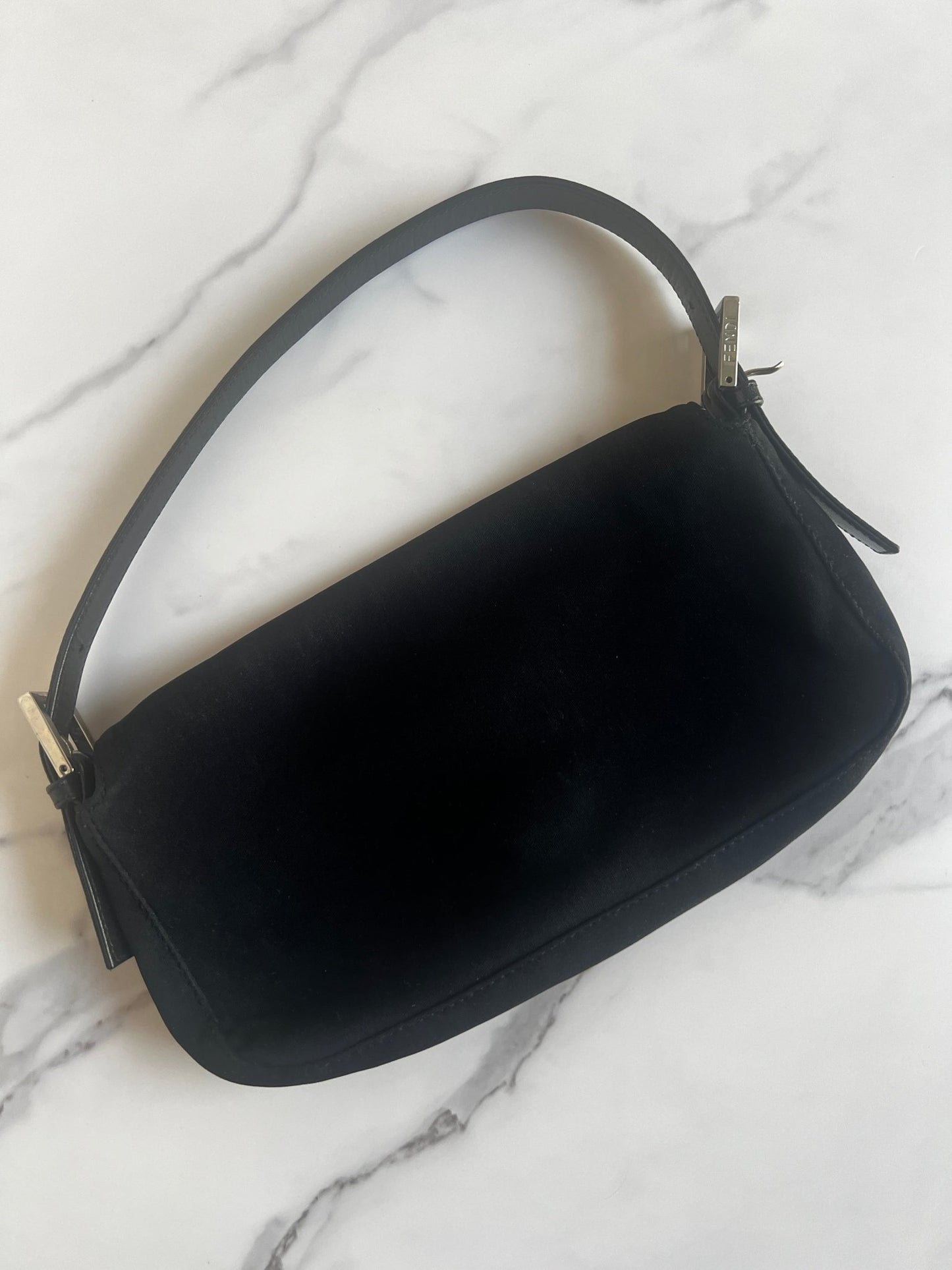 Fendi Baguette Neoprene Black - Styles via Sina