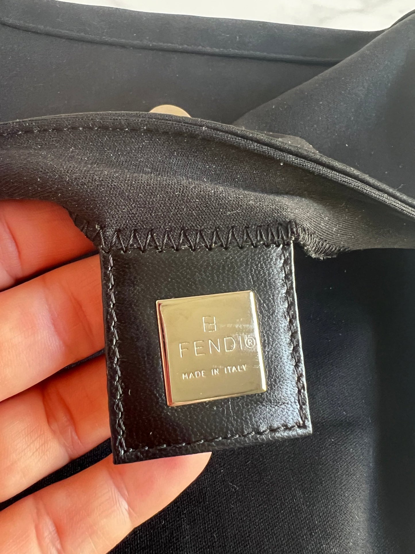 Fendi Baguette Neoprene Black - Styles via Sina