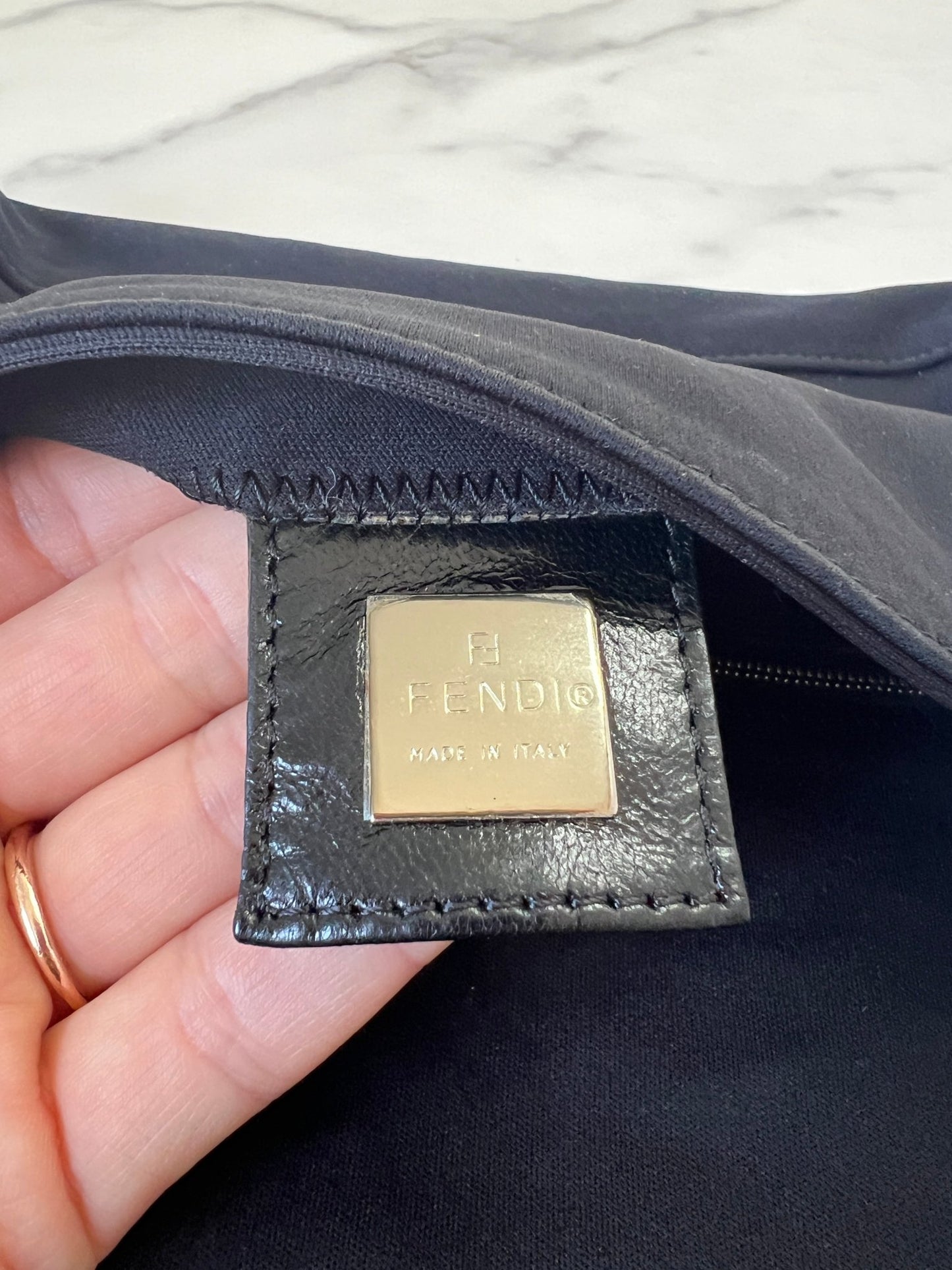 Fendi Baguette Neoprene Black - Styles via Sina