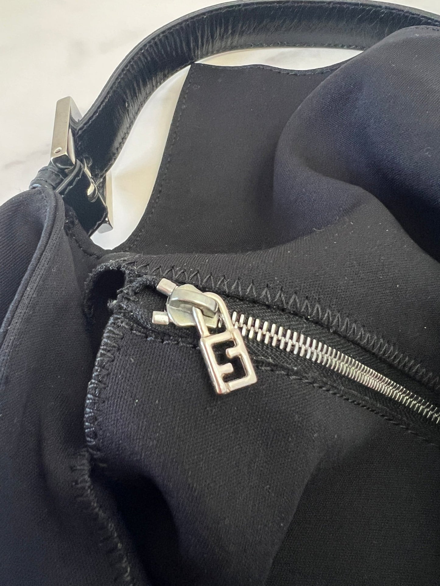 Fendi Baguette Neoprene Black - Styles via Sina
