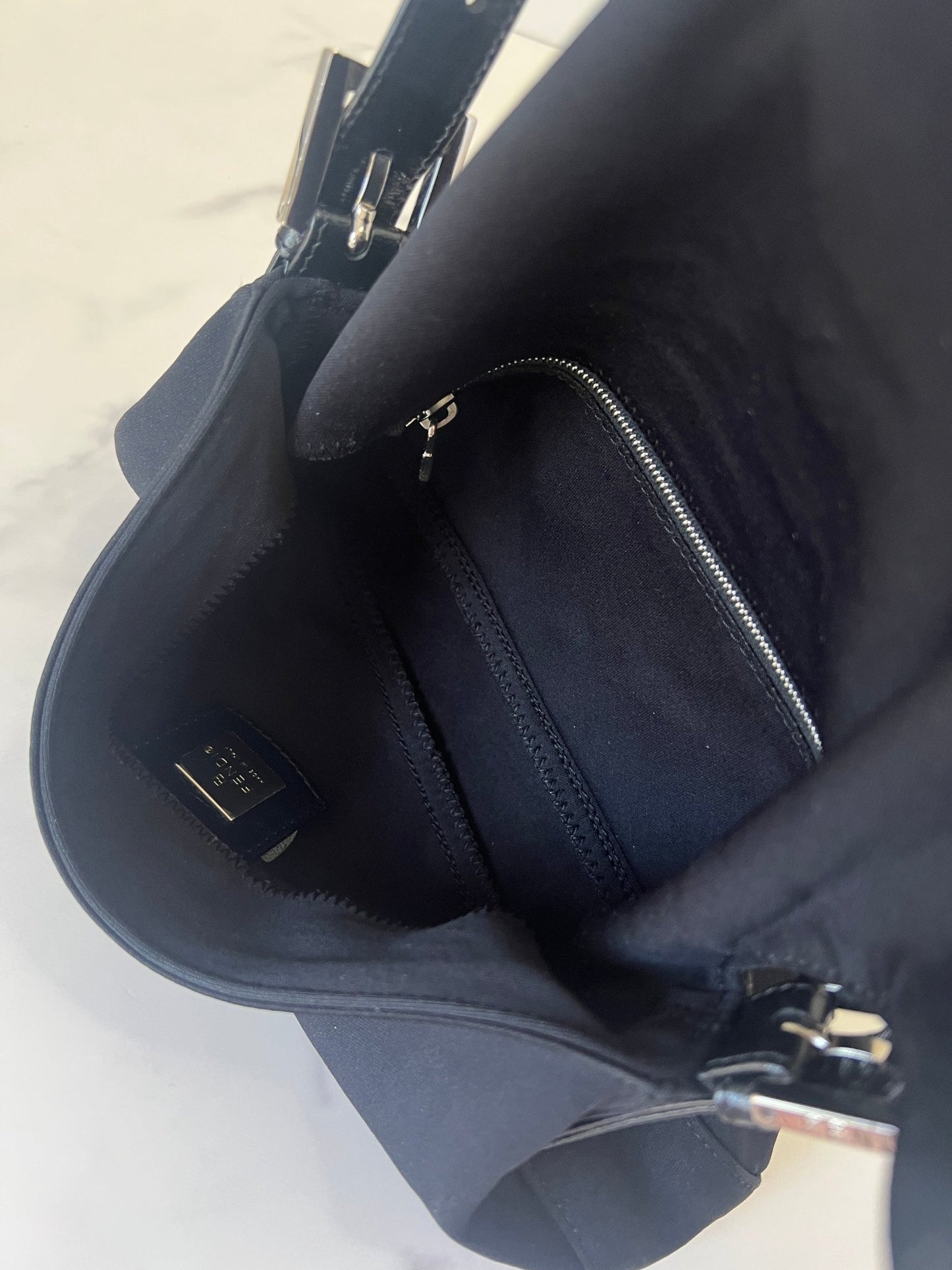 Fendi Baguette Neoprene Black - Styles via Sina