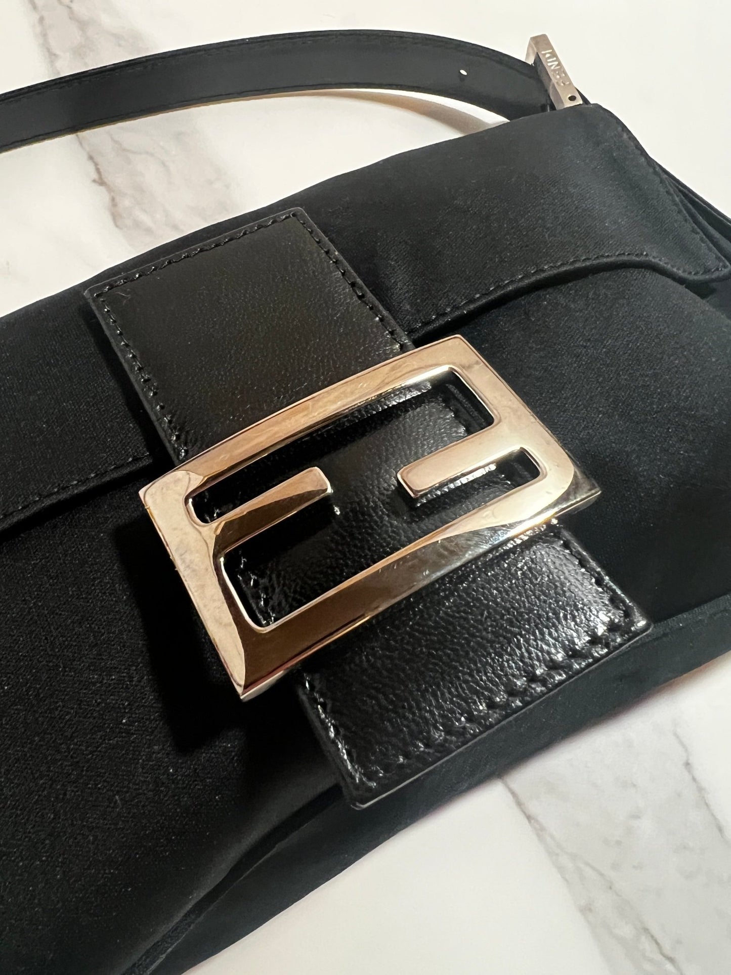 Fendi Baguette Neoprene Black - Styles via Sina