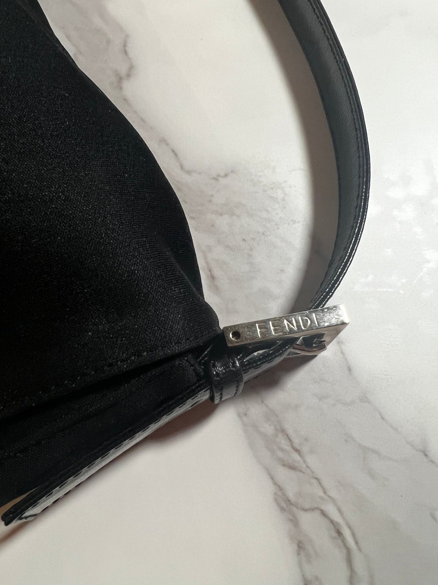 Fendi Baguette Neoprene Black - Styles via Sina