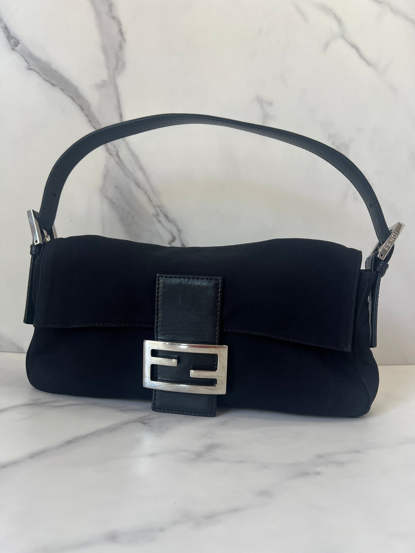Fendi Baguette Neoprene Black - Styles via Sina