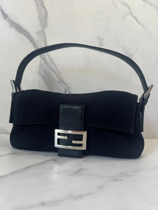 Fendi Baguette Neoprene Black - Styles via Sina