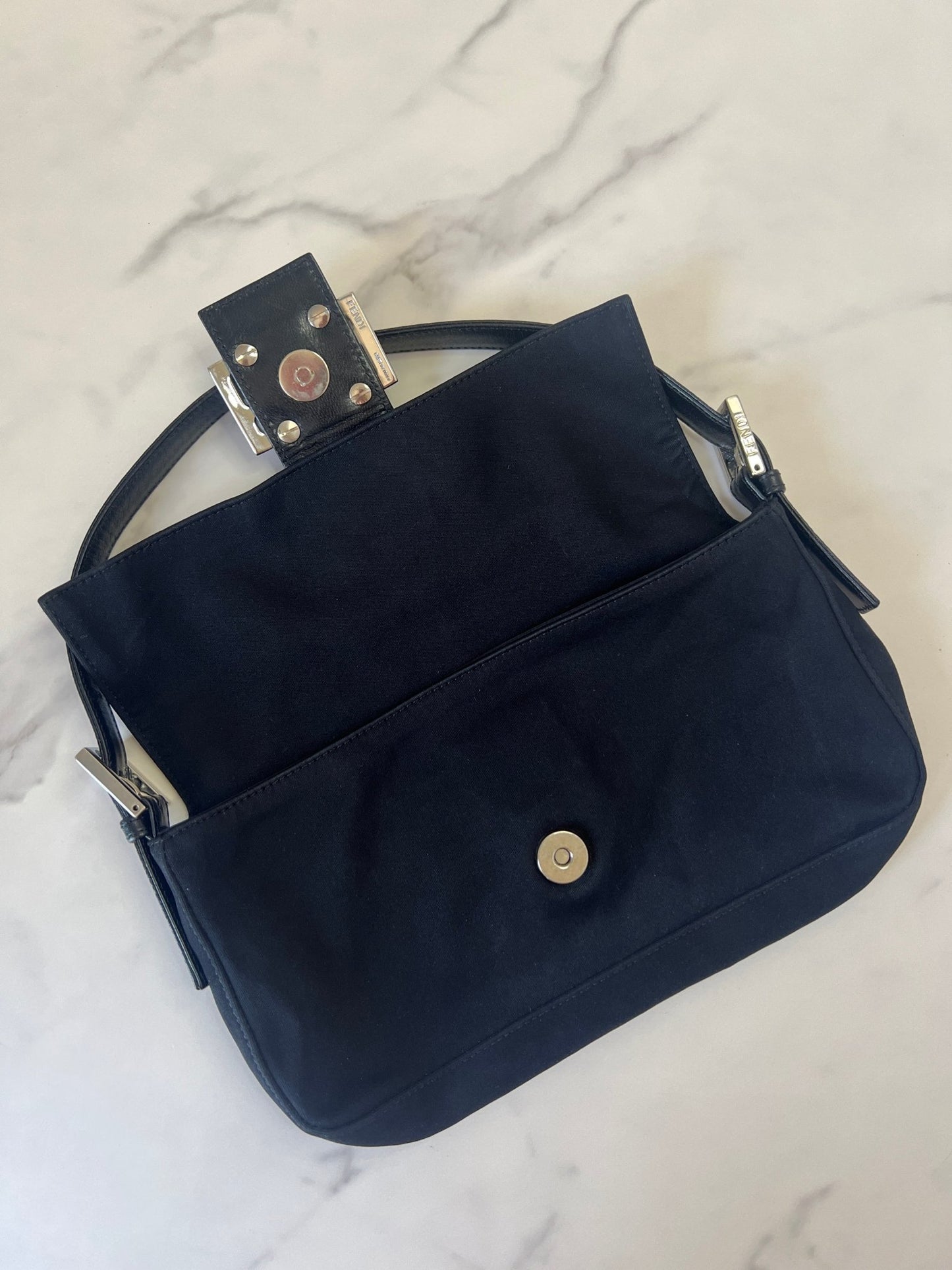 Fendi Baguette Neoprene Black - Styles via Sina