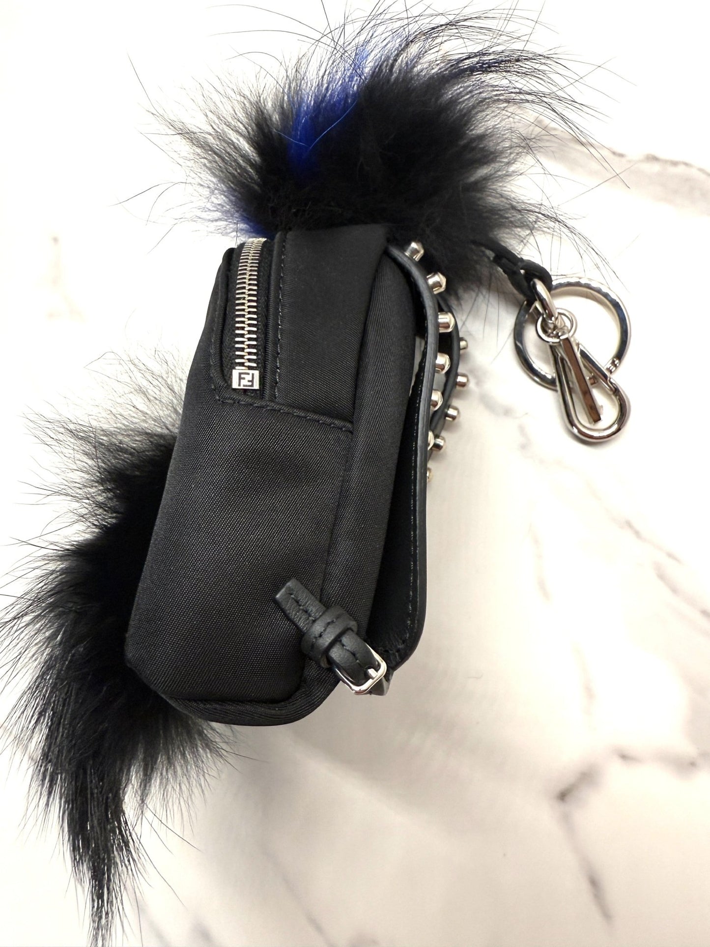 Fendi Karl Lagerfeld Backpack Bag Charm Black/Blue - Styles via Sina