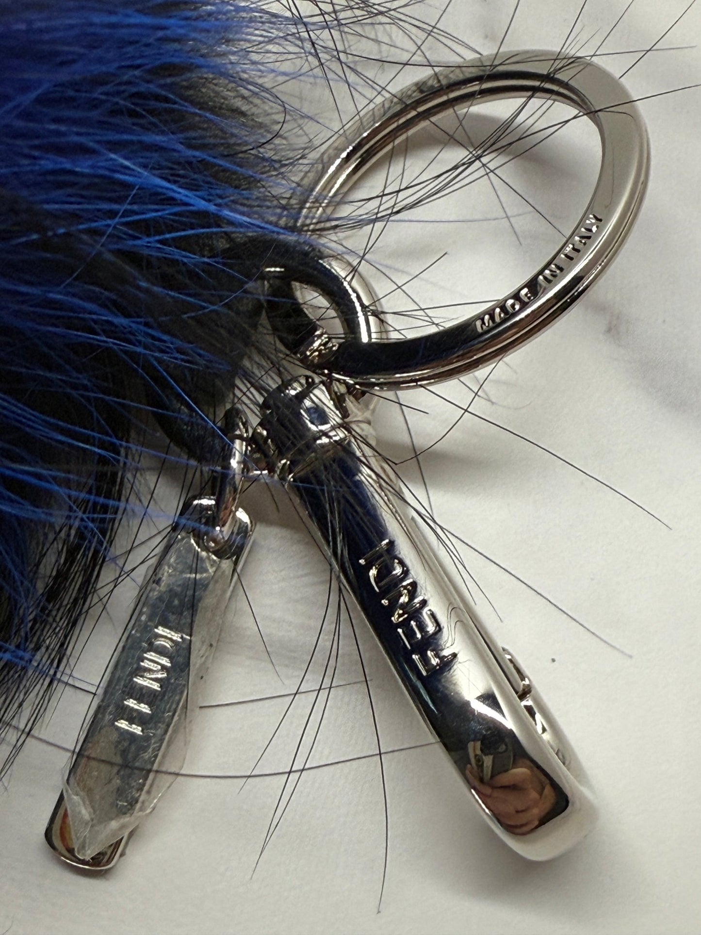 Fendi Karl Lagerfeld Backpack Bag Charm Black/Blue - Styles via Sina