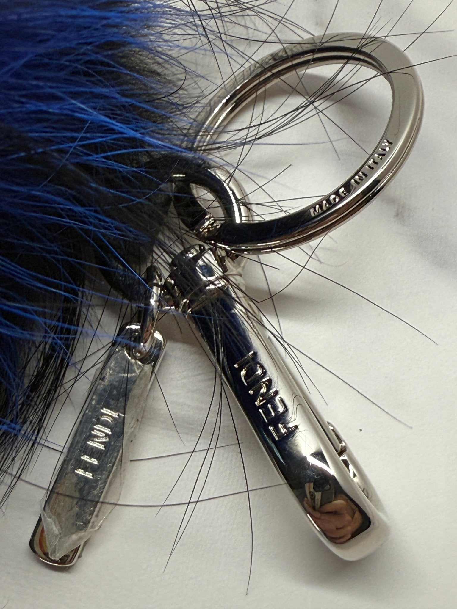 Fendi Karl Lagerfeld Backpack Bag Charm Black/Blue - Styles via Sina